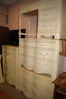 Lot 512 - A modern French style cream painted bedroom...