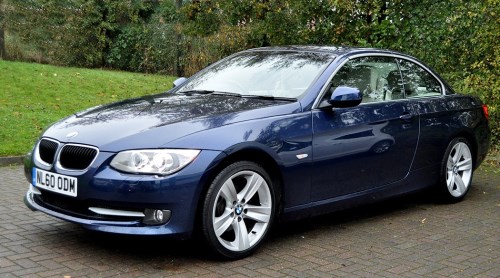 Lot 1000 - A BMW 320i SE convertible, deep sea blue,...