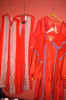 Lot 951 - Two red university gowns, by Whipple & Co. Ltd,...