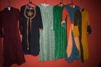 Lot 952 - Medieval style costume in various colours and...