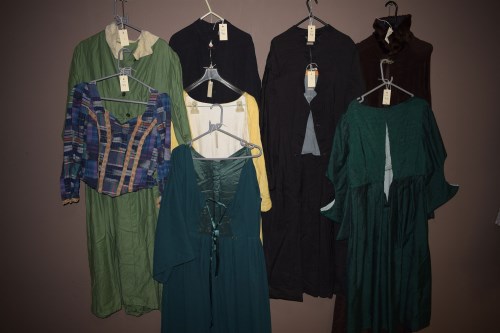 Lot 971 - Theatre costumes, to include: Medieval style...