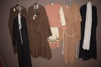 Lot 984 - Theatre costume of mostly monks robes. (7)