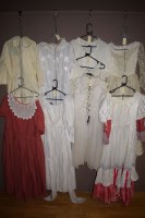 Lot 1029 - Wedding dresses; Victorian style theatre dress,...