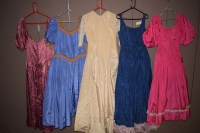 Lot 1031 - Victorian style dresses for theatre; one in...