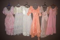 Lot 1032 - Victorian style dresses for the theatre, in...