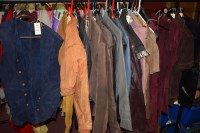 Lot 1069 - Gentlemans leather jackets; ladies suede tops;...