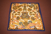 Lot 1113 - A silk scarf, by Hermes ''Sous L'Egide Mars''...