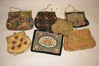 Lot 1117 - Early 20th Century purses, to include; three...