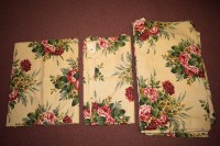 Lot 1141 - Two pairs of Wardle floral printed curtains...