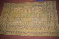 Lot 1148 - A 20th Century Egyptian style embroidered wall...