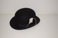 Lot 1156 - A bowler hat, by Moores, 20 x 16cms. interior.