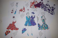 Lot 1169 - Thirty original fashion drawings, by Roslind...