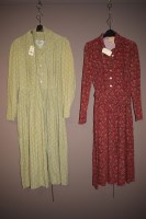 Lot 1179 - Two 1970's Laura Ashley dresses, in corduroy,...