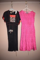 Lot 1181 - A 1970's velvet dress, by Marion Donaldson,...