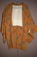 Lot 1190 - A 20th Century kimono, multi-coloured fern...