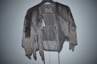 Lot 1196 - A 1930's style bolero jacket, beadwork and...