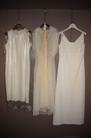 Lot 1202 - A 1970's wedding dress, by Dacron retailed...