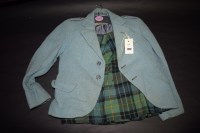 Lot 1207 - A child's Harris Tweed jacket in blue;...