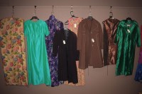 Lot 1213 - 20th Century ladies clothing to include: green...