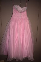 Lot 1229 - A baby pink ball gown, by Giovanna, lace-up...