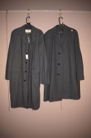 Lot 1233 - Two Gentleman's grey woolen overcoats; one by...