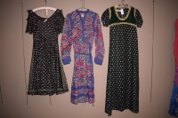 Lot 1240 - 1970's dresses, by Quad; John Charles; and...