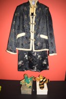 Lot 1250 - Mid 20th Century Chinese two-piece suit;...