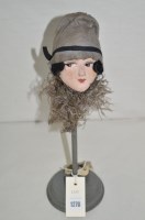 Lot 1270 - A 1920's miniature counter top hat display,...