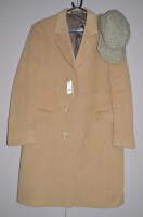 Lot 1344 - A beige woolen Gentleman's overcoat, by...