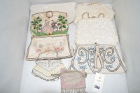 Lot 1368 - Early 20th Century and later beadwork purses,...