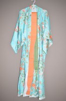 Lot 1378 - A mid 20th Century Kimono, floral decoration...