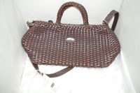 Lot 1383 - A brown leather Mulberry bag, basket weave...