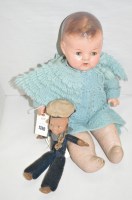 Lot 1390 - A 1933 Reliable Crying doll, composition head...