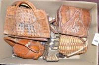 Lot 1404 - 20th century bags, to include: crocodile and...