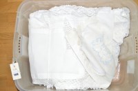 Lot 1448 - A small quantity of crocheted linen, to...