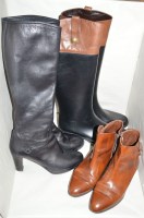 Lot 1455 - Russell & Bromley boots, to include; high...