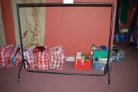 Lot 1467 - Six clothes rails. Please note: the photograph...