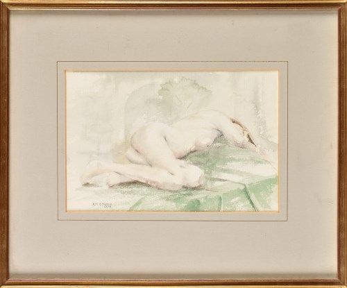 Lot 49 - Alan Rees Cownie (1927-) ''RECLINING NUDE''...