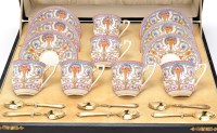 Lot 347 - Royal Worcester six-piece coffee service,...