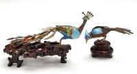 Lot 414 - A Chinese gilt metal and enamel model of a...