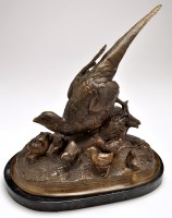 Lot 453 - A 20th Century cast bronze table ornament of a...