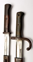 Lot 459 - A French 19th Century Chassepot rifle bayonet,...