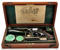 Lot 460 - A cased 54 bore five shot Tranter patent...