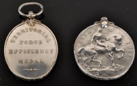 Lot 461 - Two medals, including: a Territorial Force...