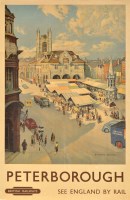 Lot 483 - A British Railways poster for 'Peterborough',...