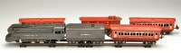 Lot 484 - A Lionel locomotive and tender, the loco 2-6-0...