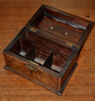 Lot 508 - A 19th Century mahogany box, originally a tea...