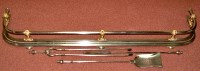 Lot 532 - A 19th Century steel firecurb, with brass...