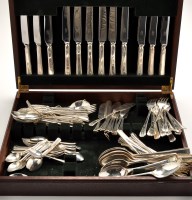 Lot 564 - An Elizabeth II flatware and cutlery service,...