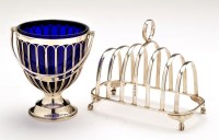 Lot 567 - A George V sugar basket, by Haseler & Bill,...